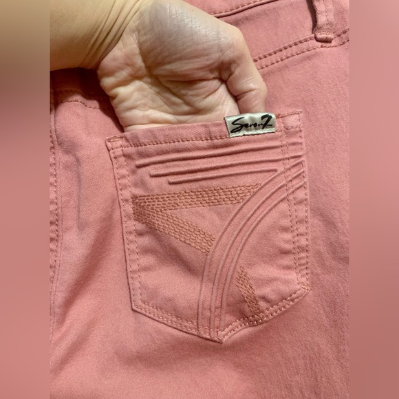 High Rise Ankle Skinny Pant - Pink - Size 8 - Picture 4 of 7